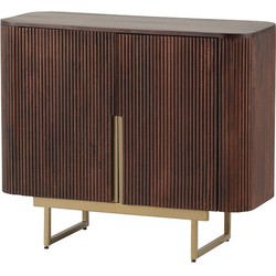 Commode 95 met 2 deuren, Mango Warm Walnut