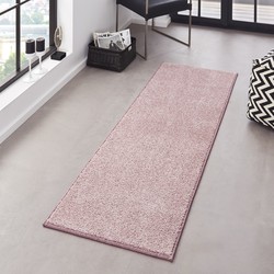 Loper Laagpolig Velours Vloerkleed - Designer Pure - Roze - 80x150 cm