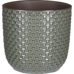 Mica Decorations Daan Bloempot - H17,5 x Ø19 cm - Groen