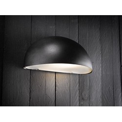 Wandlamp buiten koper-zwart-wit-gegalvaniseerd bol E27