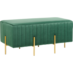 Beliani DAYTON - Bedbank-Groen-Fluweel
