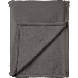 Dutch Decor MARLEY - Plaid 150x200 cm - zachte fleece deken - extra dik - Driftwood - taupe - Dutch Decor