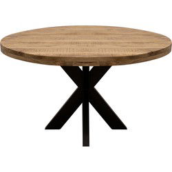 Kick eettafel Dax rond - 130cm - Mango
