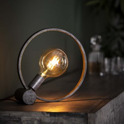 Hoyz - Tafellamp Circular - Ø30 Lamp - Grijs/Zwart