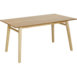 Beliani VARLEY - Eettafel-Lichte houtkleur-MDF