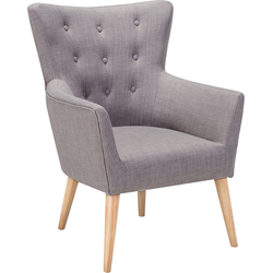 Beliani ANGEN - Fauteuil-Grijs-Polyester