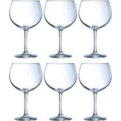 Gin Tonic / cocktail glazen - 6x - 700 ml - getemperd glas - cocktail glazen - Cocktailglazen