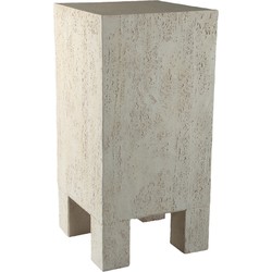PTMD Chandar Cream MgO Rectangle Sidetable