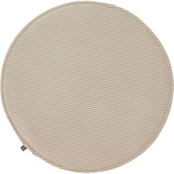 Kave Home - Sora rond stoelkussen corduroy taupe Ø 35 cm