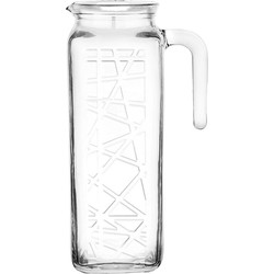 Glasmark Waterkan - met deksel - 1L - glas - schenkkan - waterkaraf - Schenkkannen