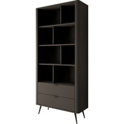 Meubella - Boekenkast Lima - Zwart - 88 cm