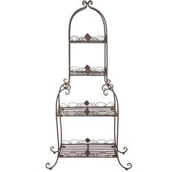 Clayre & Eef Planthouder 74x39x160 cm Bruin Metaal