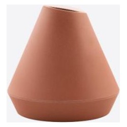 Point-virgule vaas bamboevezel terracotta, 10,5 cm