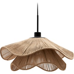 Kave Home - Lampenkap Pontos van jute met natuurlijke afwerking Ø 50 cm