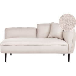 Beliani CHEVANNES - Chaise longue-Beige-Bouclé