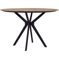 DTP Home Counter table Metropole round,90xØ140 cm, recycled teakwood