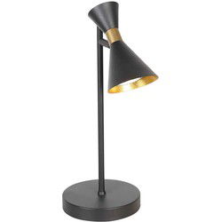 Anne Lighting - tafellamp - Preto - zwart - metaal - Ø 15cm - GU10 - 4111ZW