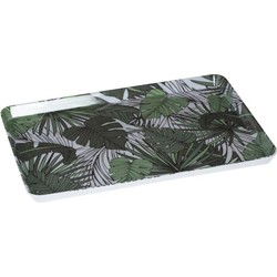 5Five - Dienblad - Jungle print - wit groen 45 x 30 cm - Dienbladen