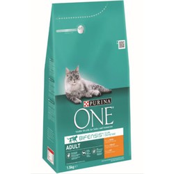 Kattenvoer one adult rijk aan kip & volkoren granen brokjes 1,5 kg