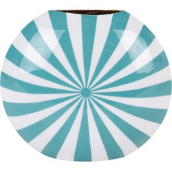 Vaas Candy Swirl - Blauw - 22x5x19cm