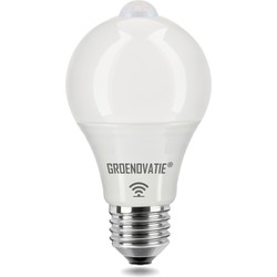 Groenovatie E27 LED Lamp 5W Warm Wit, PIR Bewegingssensor