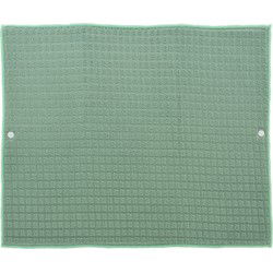 Afwas afdruipmat keuken - absorberend- microvezel - groen - 40 x 48 cm - Afdruiprekken
