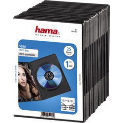 Hama DVD Slim Box Zwart 25Pak