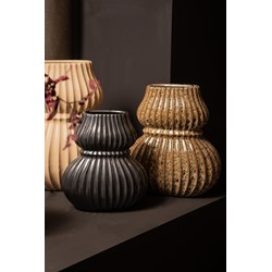 PTMD Vaas Halta - 25x15x28 cm - Keramiek - Zwart