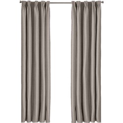 Larson - Luxe hotel blackout gordijn - met haken - 1.5m x 2.5m  - Lichtgrijs