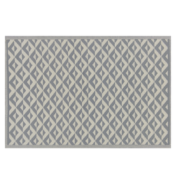 BIHAR - Outdoor kleed - Grijs - 120 x 180 cm - Polypropyleen