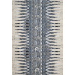 Safavieh Transitional Indoor Woven Area Rug, Evoke Collection, EVK226, in Ivory & Blue, 201 X 274 cm