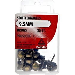 Stoffeernagel 9,5mm brons 35st