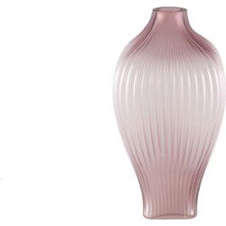 PTMD Vaas Halde - 19x19x37 cm - Glas - Roze