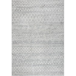 Safavieh Modern Chic Indoor Woven Area Rug, Madison Collection, MAD798, in Silver & Ivory, 201 X 279 cm