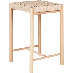Abano Counter Chair - Counter Chair in poplar with natural wicker seat, natural