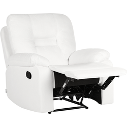 Beliani BERGEN - Fauteuil-Wit-Polyester