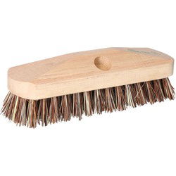 Betra Schrobbezem - luiwagen borstels - hout - 23 cm - zonder steel - Schrobborstels