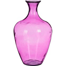 Mica Decorations Vaas Olivier - 40x40x65 cm - Glas - Roze