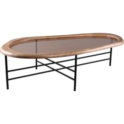 PTMD Neelix Natural rubberwood organic coffeetable L