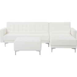 Beliani ABERDEEN - Modulaire Sofa-Wit-Kunstleer