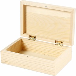 3x stuks houten kistjes van 14 x 9 x 5 cm - Sieradendozen