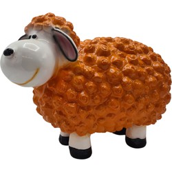 Tuinbeeld Schaap Oranje 41cm