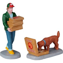 Top Pizza Delivery Set Of 2 Kerst