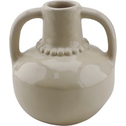 Vase - Pearl Neck - Stoneware- Sand- 11x10x12cm