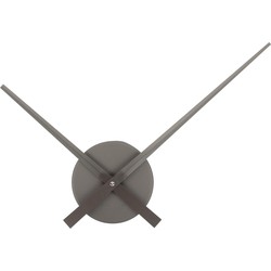 Wandklok Little Big Time Mini Metallic - Grijs - Ø41cm