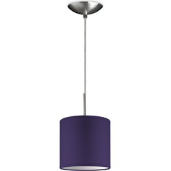hanglamp tube deluxe bling Ø 16 cm - paars
