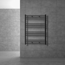 Badkamerradiator Sahara 750 x 800 mm antraciet recht met zijaansluiting