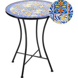 CORIANO - Tuintafel - Zwart - Metaal
