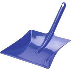 Buemag Vuilblik - verzinkt metaal - 38 x 23 cm - blauw - stofblik - Stoffer en blik