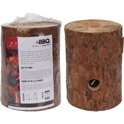 Set van 5x stuks houtblok zweedse fakkels 20 cm - Fakkels